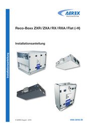 aerex Reco-Boxx RXA Serie Installationsanleitung