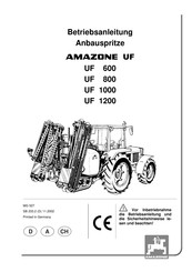 Amazone UF Serie Betriebsanleitung