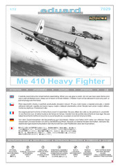 eduard Me 410 Heavy Fighter Bedienungsanleitung