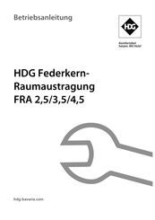 HDG FRA 4,5 Betriebsanleitung