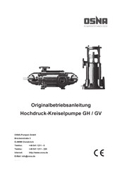 Osna GH 150 Originalbetriebsanleitung