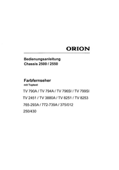 Orion 375 Bedienungsanleitung