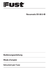 FUST Novamatic EK 69.5-IB Bedienungsanleitung