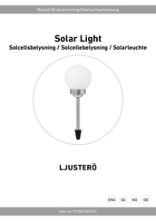 RUSTA LJUSTERO Gebrauchsanweisung