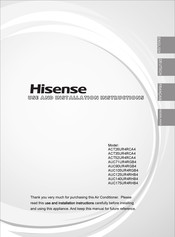 Hisense ACT26UR4RCA4 Gebrauchs- Und Installationsanleitung