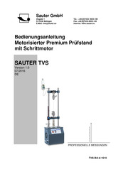 Sauter TVS Bedienungsanleitung