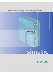 Siemens Simatic Box PC 627 Bedienungsanleitung