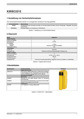 B&R X20SC2212 Bedienungsanleitung