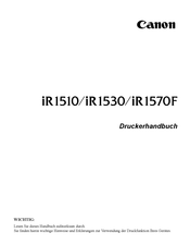 Canon iR 1530 Druckerhandbuch