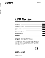 Sony LMD-182MD Gebrauchsanweisung