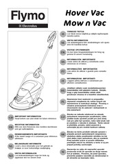 Electrolux Flymo Hover Vac Wichtige Information
