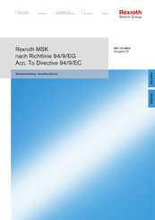 Bosch Rexroth MSK Serie Betriebsanleitung