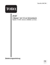 Toro Z-Master Z147 Bedienungsanleitung