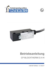 Intertec CP BLOCKTHERM D.A HI Betriebsanleitung