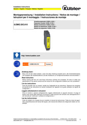 Kübler 8.EMIO.SIO.810 Montageanweisung
