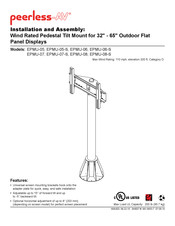 peerless-AV EPMU-08-S Anbringung Und Zusammenbau