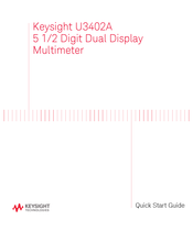 Keysight Technologies U3402A Schnellstart Handbuch