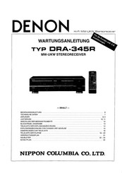 Denon DRA-345R Wartungsanleitung