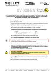 Mollet QV100-RR-AA-NRE- B6 Bedienungsanleitung