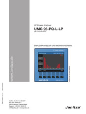 janitza UMG 96-PQ-L-LP Benutzerhandbuch Und Technische Daten