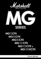 Marshall MG101CFX Bedienungsanleitung