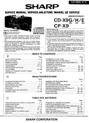 Sharp CD-X9E Serviceanleitung