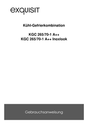 exquisit KGC 265/70-1 A++ Gebrauchsanweisung