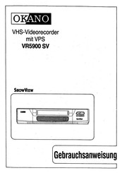 Okano SHOWVIEW VR5900 SV Gebrauchsanweisung