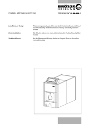 BROTJE FB 250 C Installationsanleitung