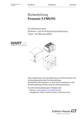 Endress+Hauser Prosonic S FMU90 Kurzanleitung