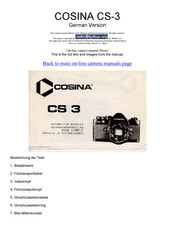 Cosina CS-3 Gebrauchsanweisung