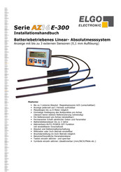 ELGO Electronic AZ16E-300 Installationshandbuch