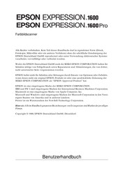 Epson EXPRESSION 1600 Benutzerhandbuch