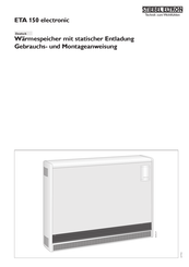 STIEBEL ELTRON ETA 150 electronic Gebrauchs- Und Montageanweisung