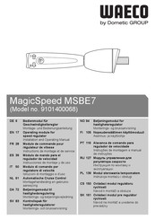 Dometic MAGICSPEED MSBE7 Montage- Und Bedienungsanleitung