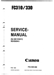 Canon FC310 Service Manual