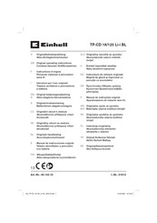EINHELL TP-CD 18/120 Li-i BL Originalbetriebsanleitung