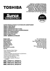 Toshiba SUPER MODULAR MULTI MML-AP0121H Installationshandbuch