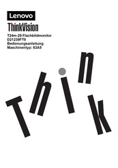Lenovo ThinkVision T24m-29 Bedienungsanleitung