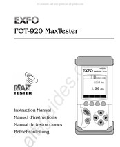 EXFO FOT-920 MaxTester Betriebsanleitung