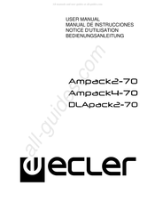Ecler DLApack2-70 Bedienungsanleitung