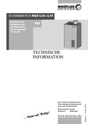 BROTJE ECOTHERM PLUS WGB 2.50 Technische Information