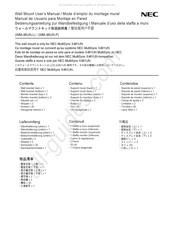 NEC WM-46UN-2X2 Bedienungsanleitung