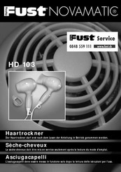 FUST Novamatic HD 103 Bedienungsanleitung