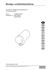 Franke AQUAMIX-S 7612982187599 Montage- Und Betriebsanleitung