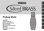 Yamaha Silent BRASS Pickup Mute PM3 Bedienungsanleitung