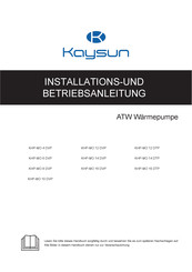 Kaysun KHP-MO 16 DTP Installation Und Betriebsanleitung