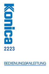 Konica 2223 Bedienungsanleitung