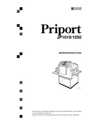 Ricoh Priport JP1050 Bedienungsanleitung