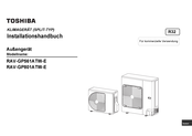 Toshiba RAV-GP801ATW-E Installationshandbuch
